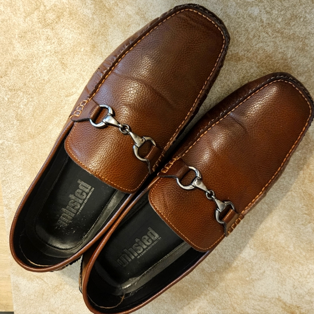Brown loafers